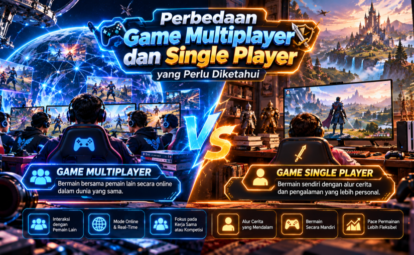 Perbedaan Game Multiplayer dan Single Player yang Perlu Diketahui